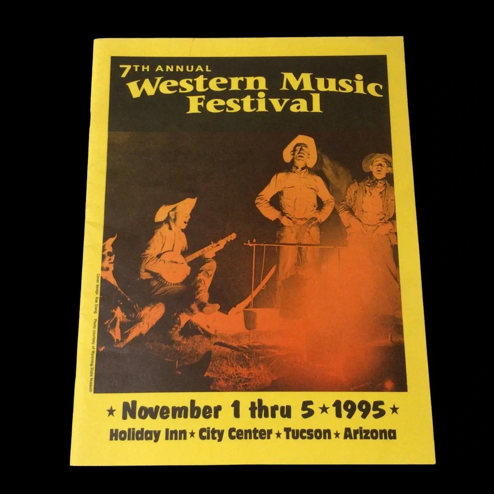 Signed x6 Vtg 7th Annual Western Music Festival 1995 Tucson Arizona Program 919A